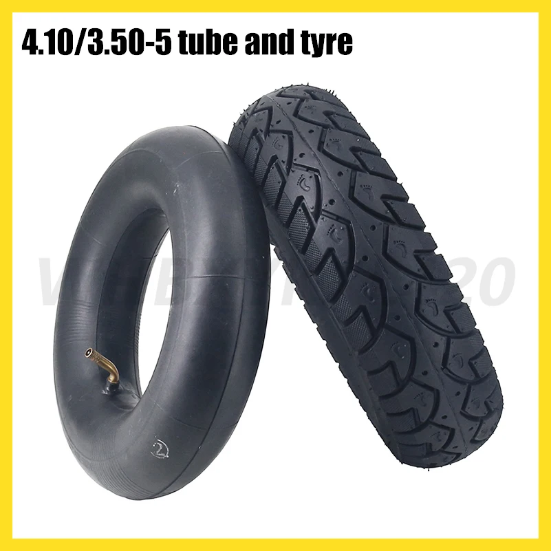 4.10/3.50-5 الإطار الخارجي للأنبوب الداخلي يناسب الدراجة الإلكترونية سكوتر كهربائي عجلة دراجة نارية صغيرة عجلة مطاطية