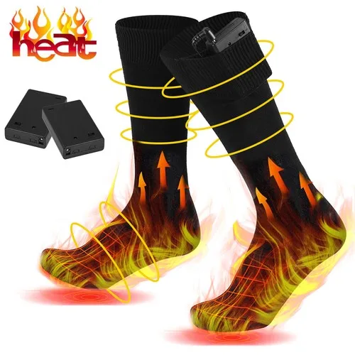 

Electric Thermal Socks Heated for Men Women Winter Battery Powered Foot Warmers Outdoor Activity Ski Hiking Fishing Warm Socks