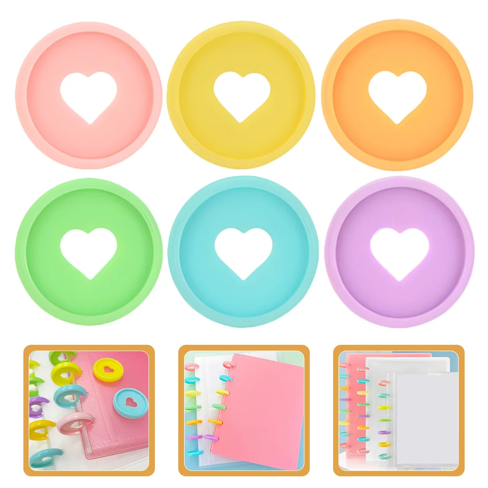 

30Pcs Exquisite Notebook Binder Rings Creative Design for Desktop Styling Planner Pages and Loose Leaf Binders