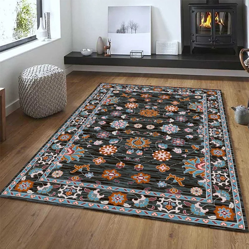 American Retro National Wind Carpet Persian Morocco Living Room Bedroom Bed Mat Turkish Sofa Coffee Table Mat