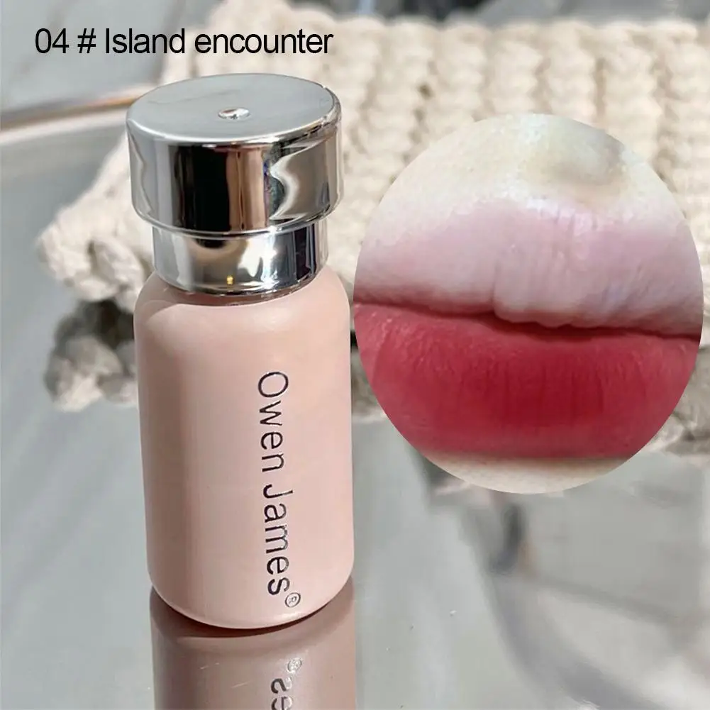 Rossetto antiaderente in velluto opaco con smalto per labbra a 6 colori per Owen James fango per labbra impermeabile Non sbiadito James Lip smaltato