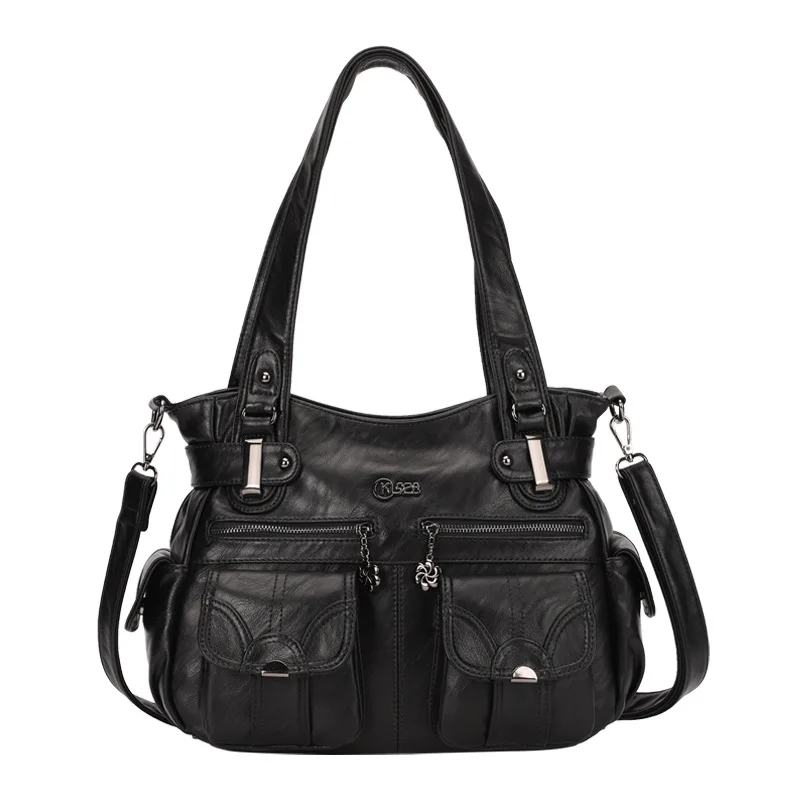 

Женская сумка через плечо в европейском стиле из искусственной кожи, большая сумка через плечо, оптовая продажа, модная