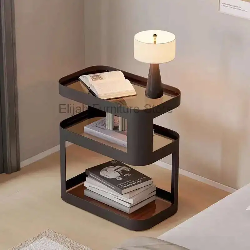 

Bedside Design Household Internet Celebrity Bedroom Modern And Simple Iron Storage Cabinet