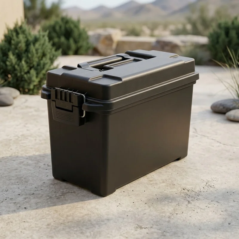 30/50 Cal PP Ammo Can Lightweight Stackable Storage Box with Handle Secure Latch for Hunting Range Gear image 5