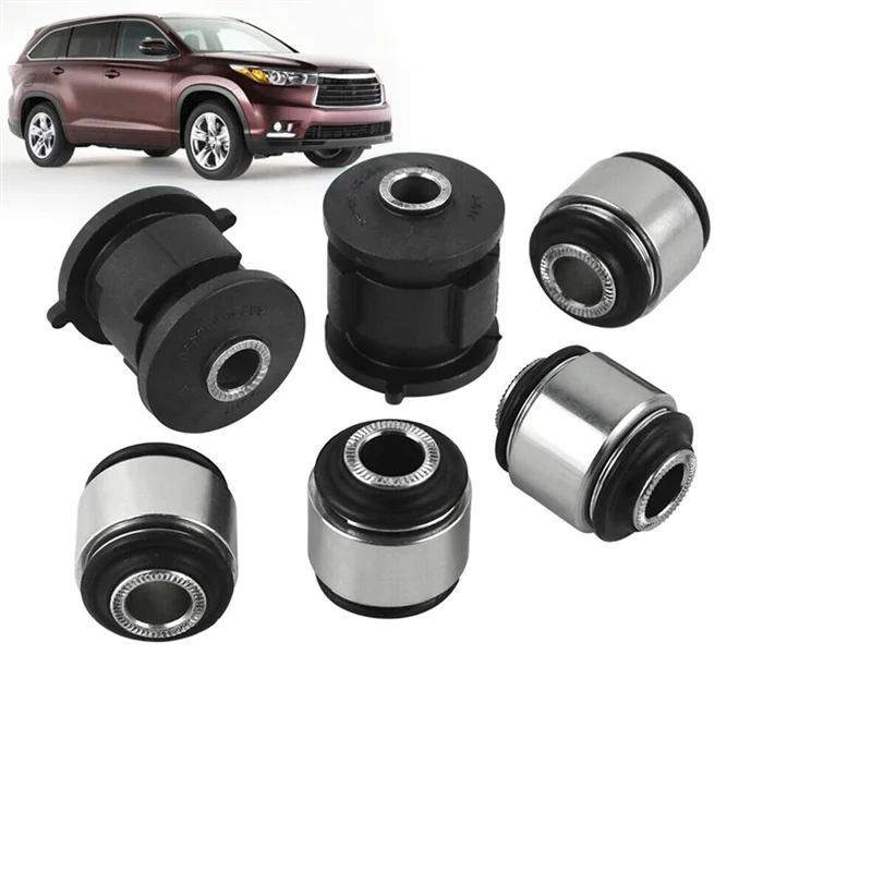 

2Set/6Pcs Rear Arm Assembly Knuckle Bushings For Toyota Highlander Camry Lexus 94-07 OEM 42210-20010 42304-20060 48725-33050