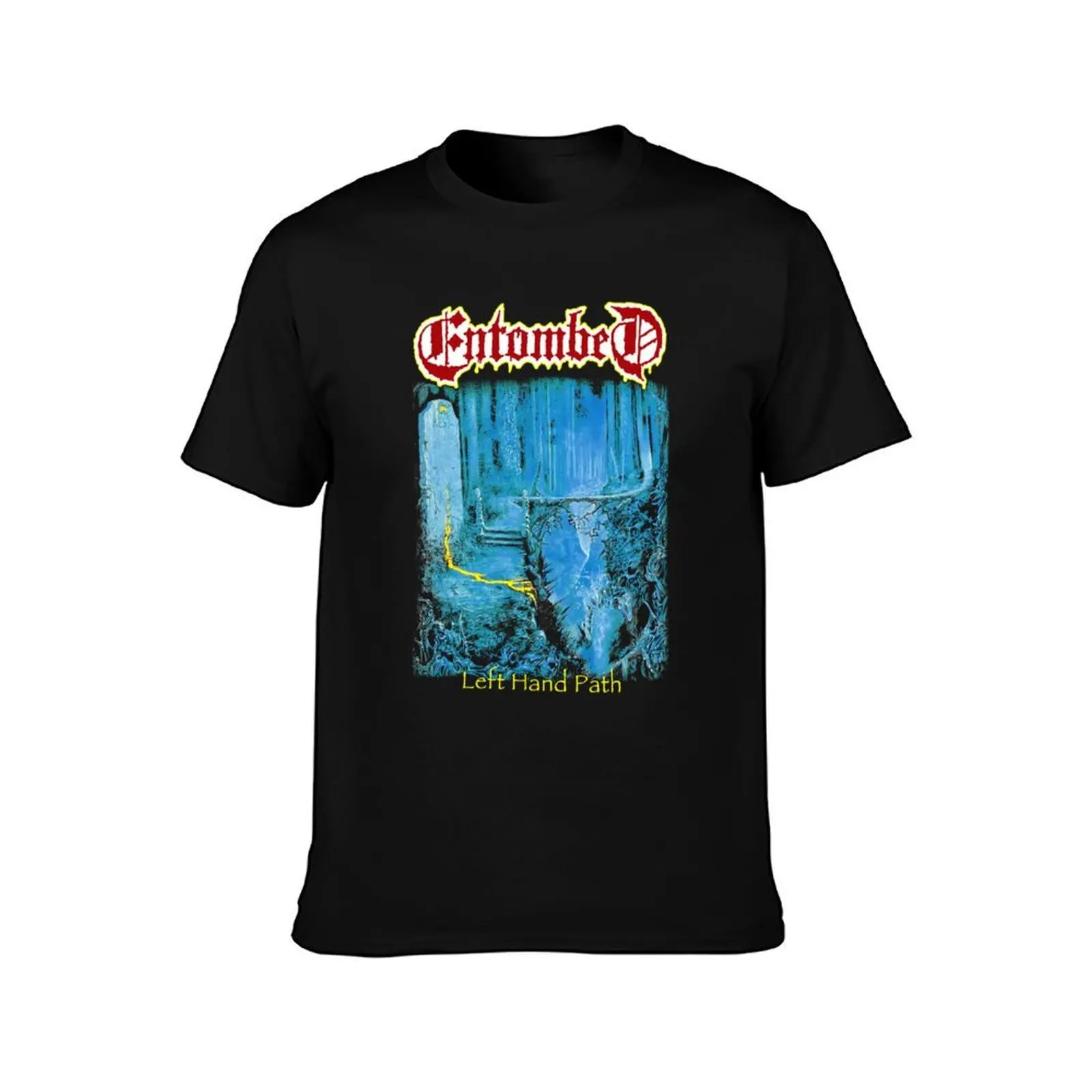 Entombed Left Hand Path t shirt T-Shirt Holiday Party for Men T-Shirt