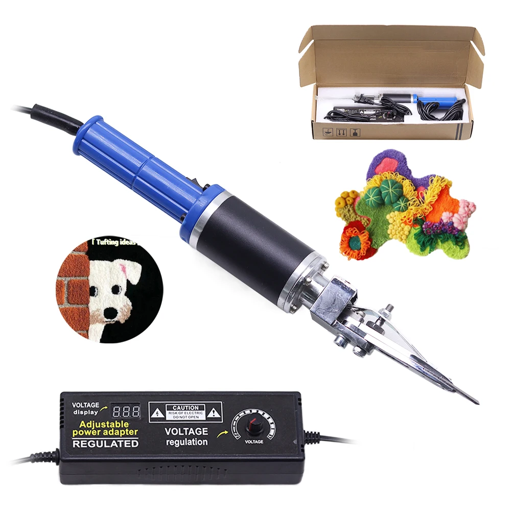 Blue/Black Electric Carpet Carving Scissors Rechargeable Carpet scissors Trimming Modeling Scissors tufting accessories