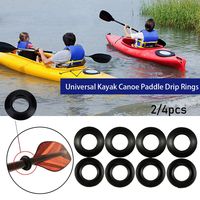 Plastic Outdoor Rowing Boat Black Splash Guards Kayak Oar Accessories Propel Paddle Parts Drip Ring Replacement