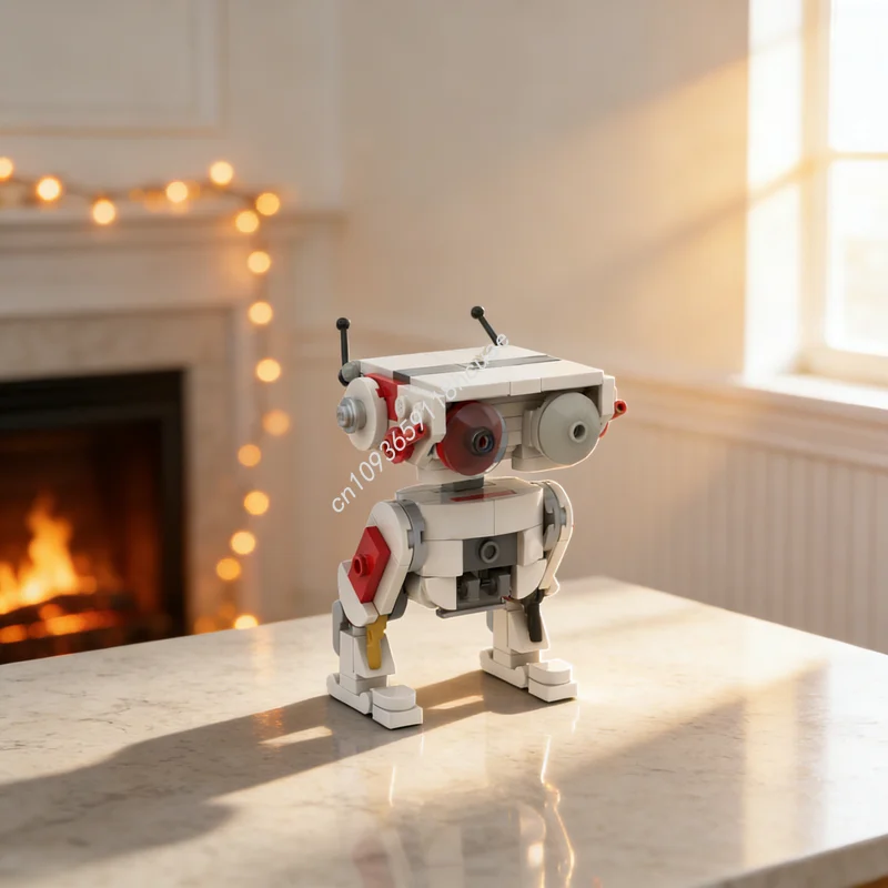 114 Piezas MOC Star Battle BD 1 Bloques de Construcción de Modelo de Droide, Ensamblaje de Construcción, Juguetes de Bricolaje, Regalo de Navidad, Educación Creativa