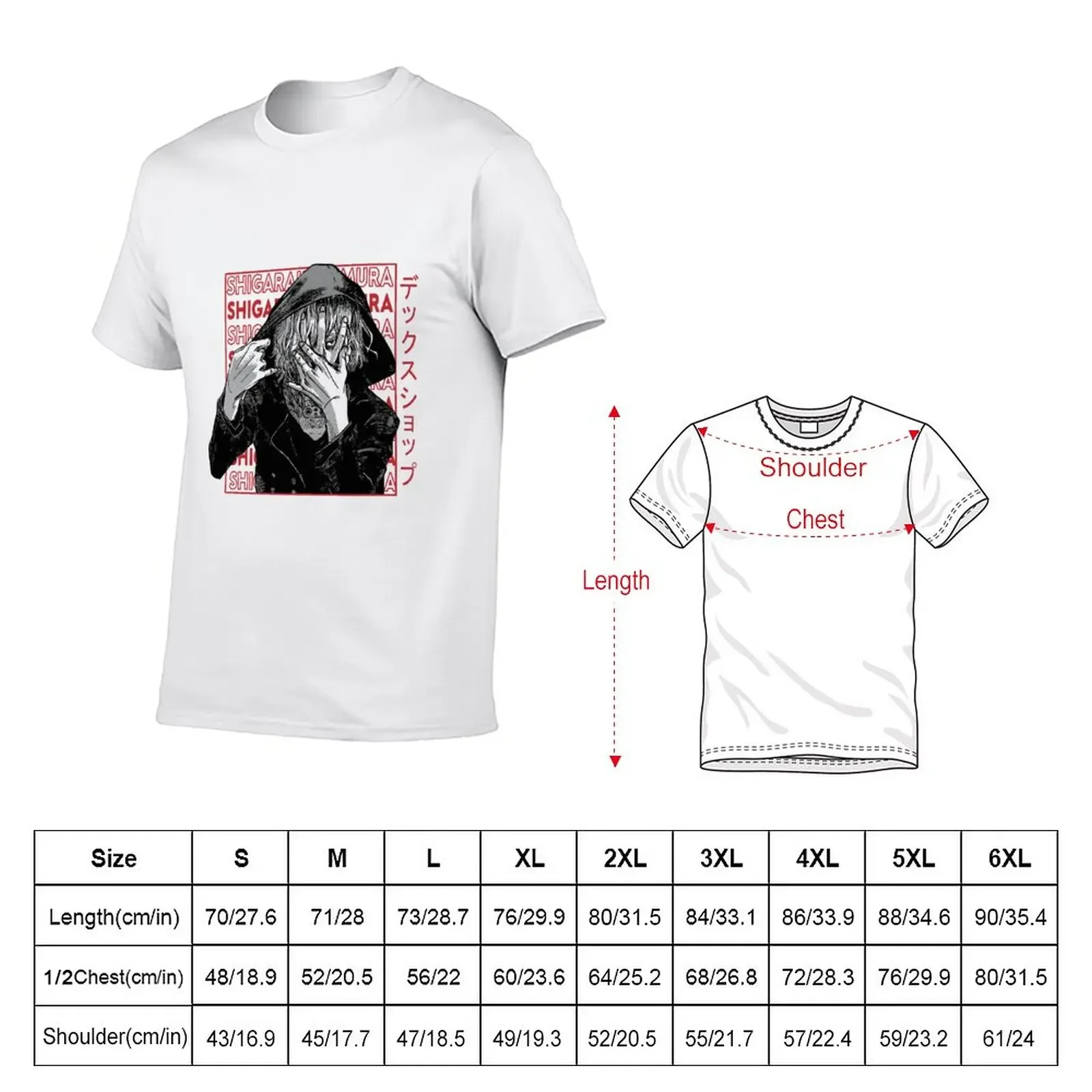 Shigaraki Tomura T-Shirt blacks Aesthetic clothing Men's t-shirts