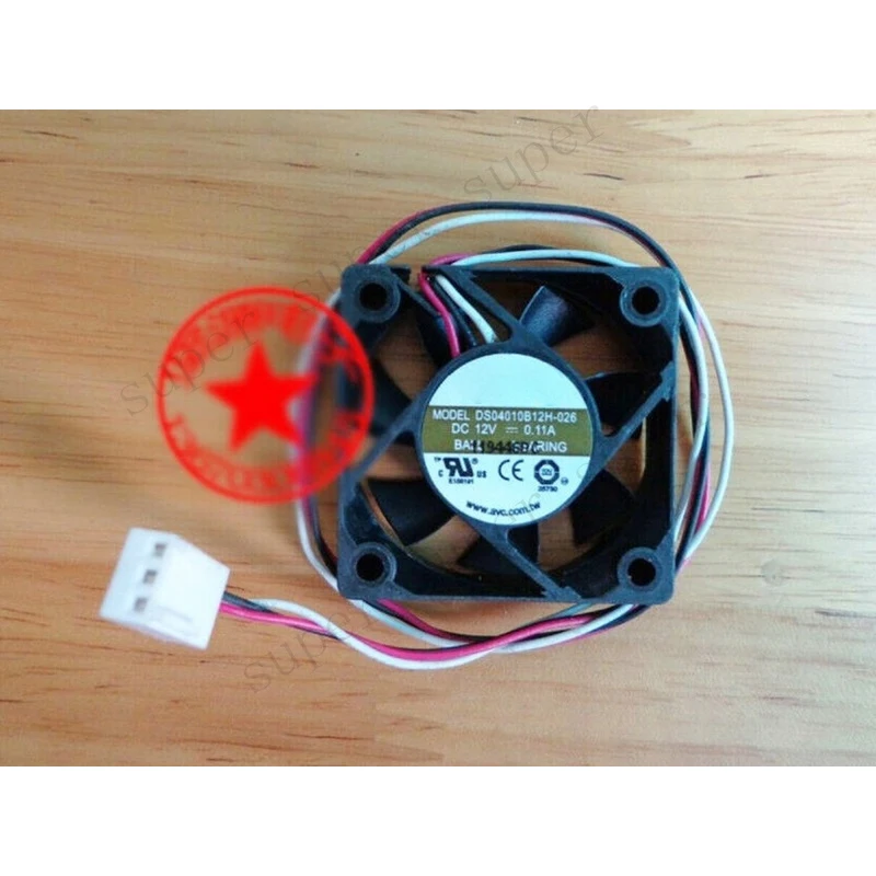 S+    AVC DS04010B12H-026 DC12V 0.11A Cooing Fan 4CM 3pin