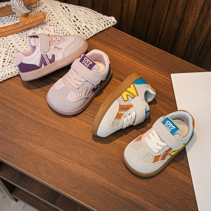 

Детские спортивные кроссовки Весна 2026: мягкая подошва, нескользящие, повседневные, модные, сетчатые, дышащие