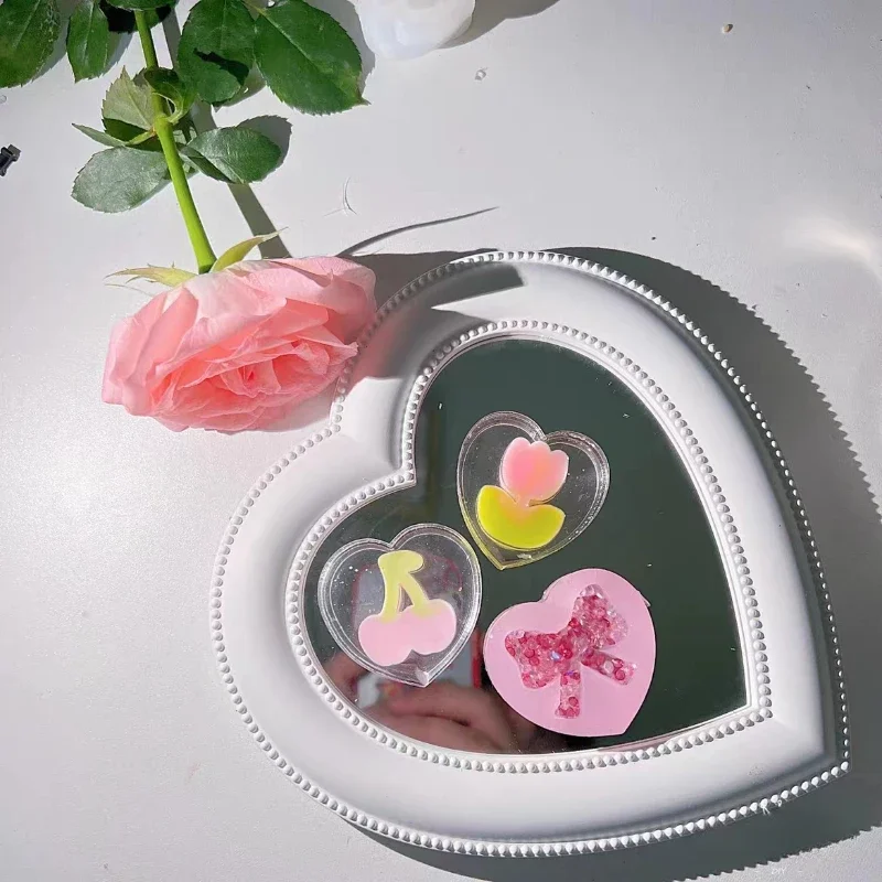 DIY Heart Series Shaker Mold Resin Mold Jewelry Tool Jewelry Accessories Epoxy Resin Molds