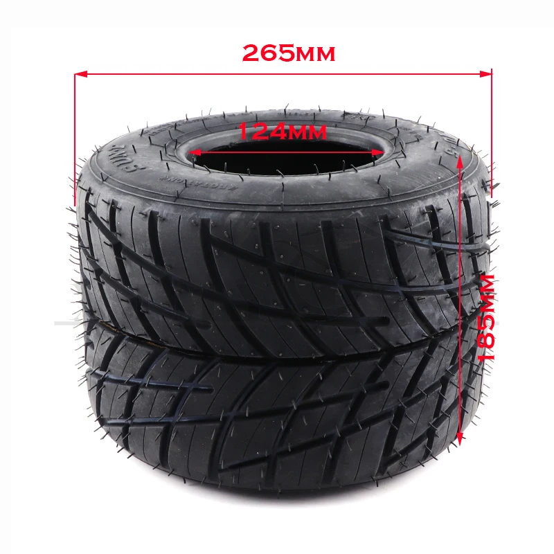 Kart Tire 11x7.10-5 Competition Rear Tire for Off-Road Drift Cars Go-Kart Anti-Slip Rain Tires Tubeless Tire Accessories