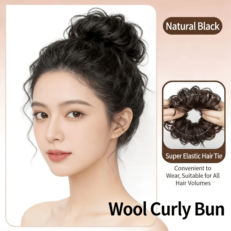Soft-touch synthetic wig with heat-resistant long curls, suitable for daily wear and Halloween