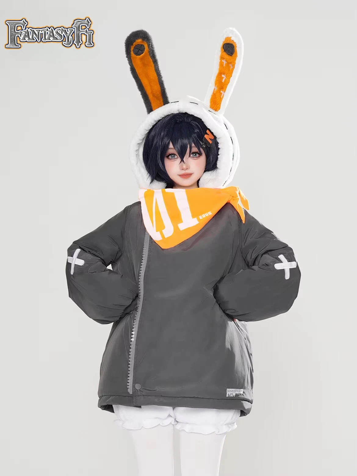 لعبة Zenless منطقة صفر تأثيري لطيف ZZZ Eous تأثيري حلي الشتاء مبطن معطف Eous معطف كبير مروحة Eous الزي ل Hallowmas