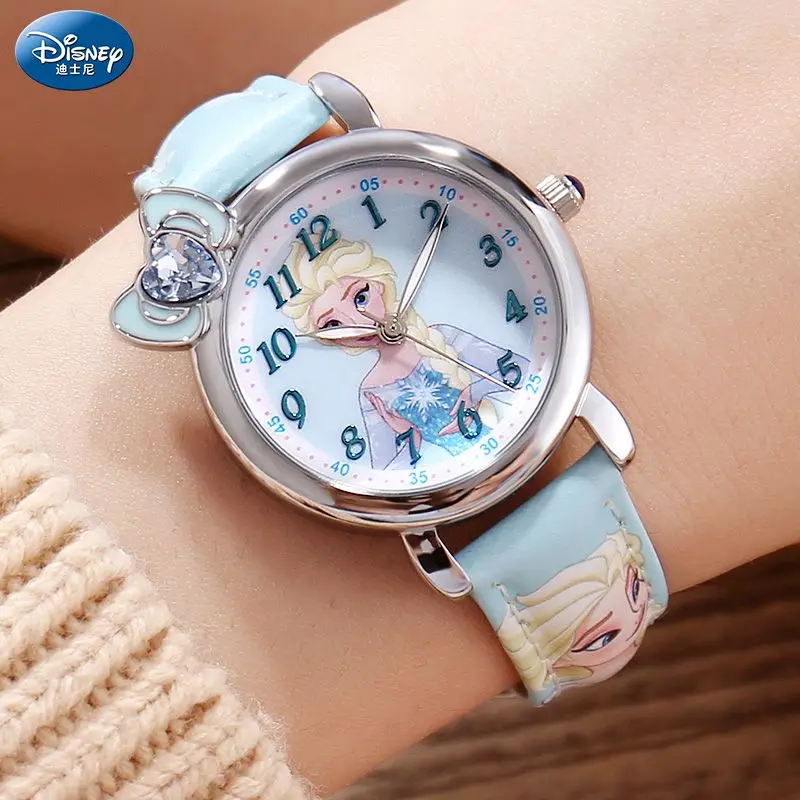 Disney Kinderhorloge Mickey Minnie Bevroren Meisjes Kawaii Peuter Basisschool Student Elsa 61 Kinderdagcadeau