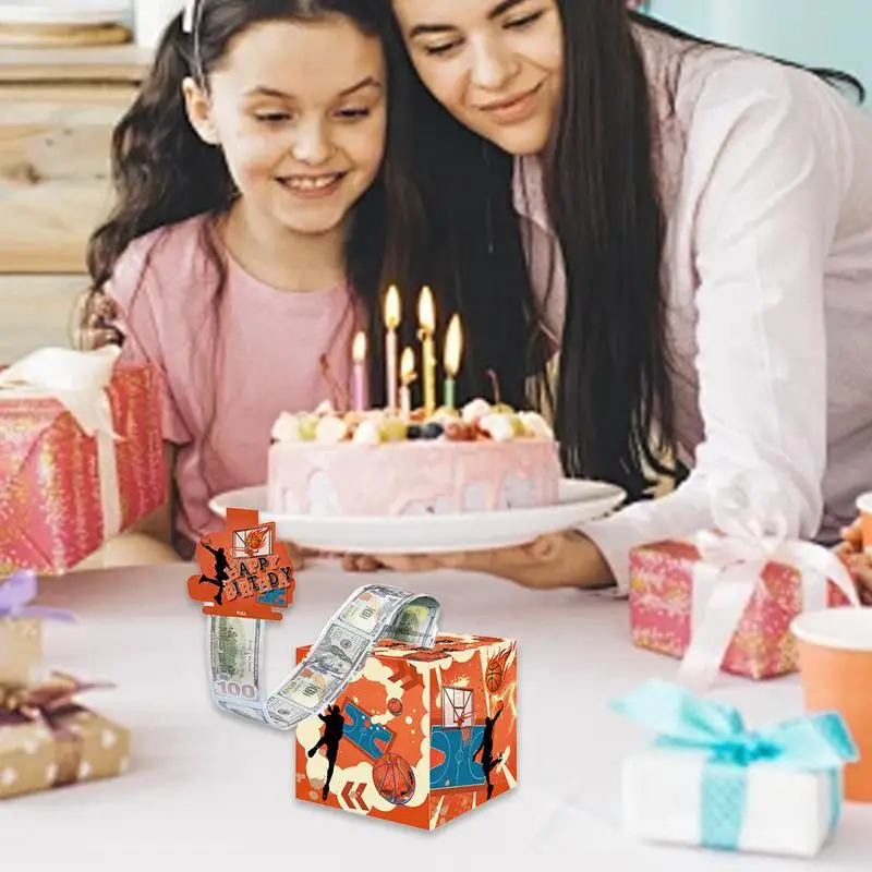 Birthday Money Pull Box Cash Holder With Pull Out Card Cash Storage Box For Kids Adults A Fun Way To Give Cash Interactive Game