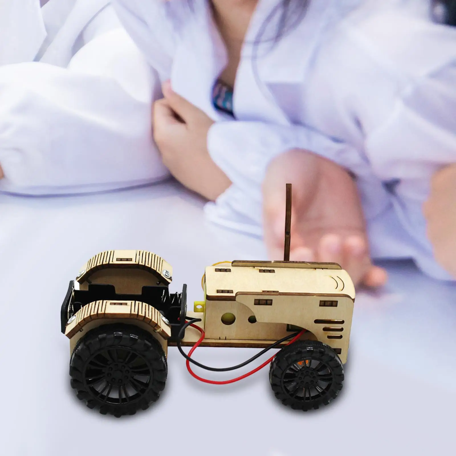 Juguete inteligente de desarrollo de Tractor, Kits de experimentos científicos hechos a mano de madera, modelos científicos para niños, regalos de cumpleaños para niños