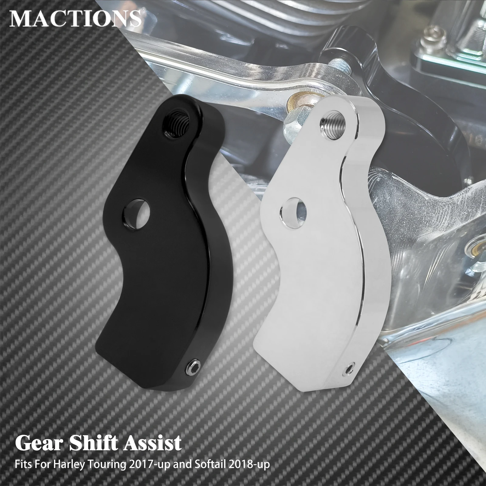 

Motorcycle Gear Shift Assist Transmission Booster Bracket CNC For Harley Touring Road King FLHX FLHR 17-Up Softail Fat Bob 18-Up