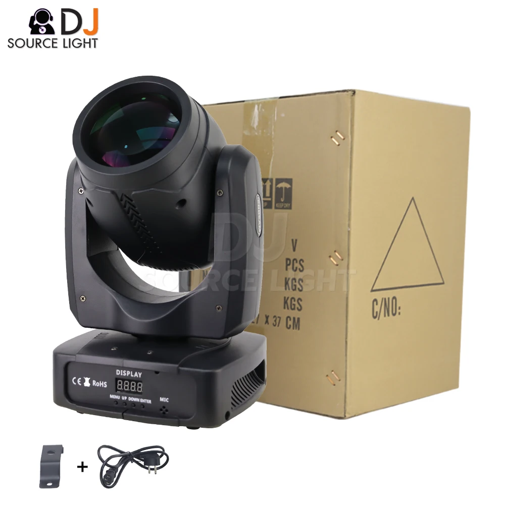 Mini LED Moving Head Light, ponto de feixe, 6 + 12 prismas, efeito arco-íris, DJ, DMX Stage, Disco Bar, DMX512, 11, 13CH, 180W