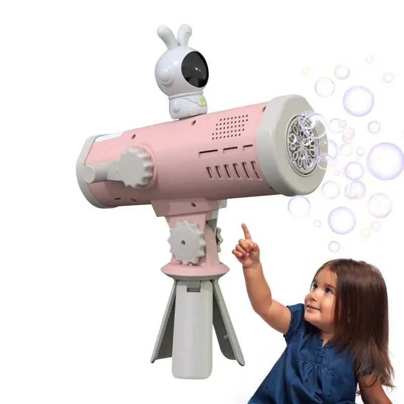 Automatic Telescopes Shape Bubble Machines Toy Outdoor Indoor Fun Play Game Soap Bubble Blower Making Machine Toy For Kids