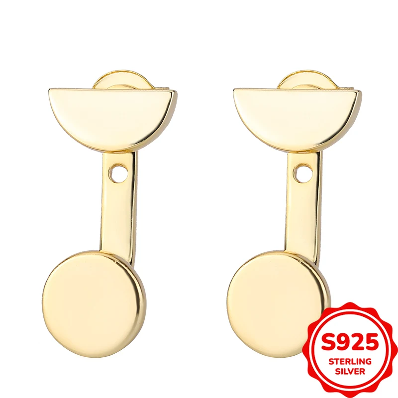 

Simple and Niche Design Genuine S925 Silver Geometric Versatile Women's Earrings