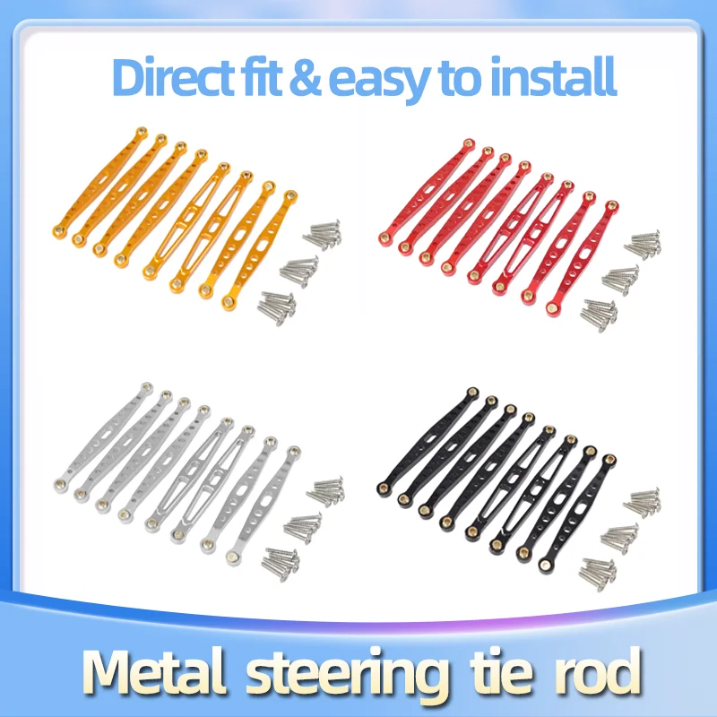Metal Steering Tie Rod Upgrade for HB Toys ZP1001 ZP1002 ZP1003 ZP1004 ZP1006 ZP1007 ZP1008 ZP1009 ZP1010 1/10 RC Crawler Car