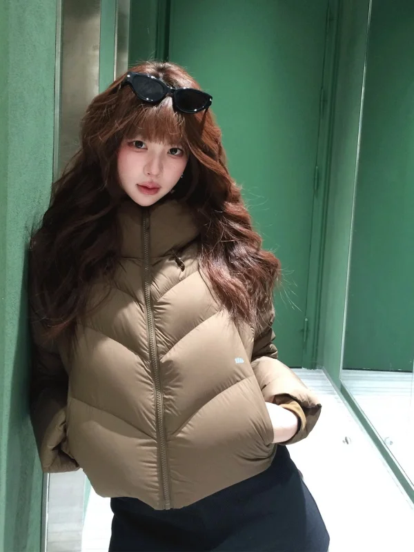 

Хлопковая куртка Thiened Bread Sle, теплая зимняя верхняя одежда, хлопковое пальто, уникальное женское модное пальто с высоким воротником...