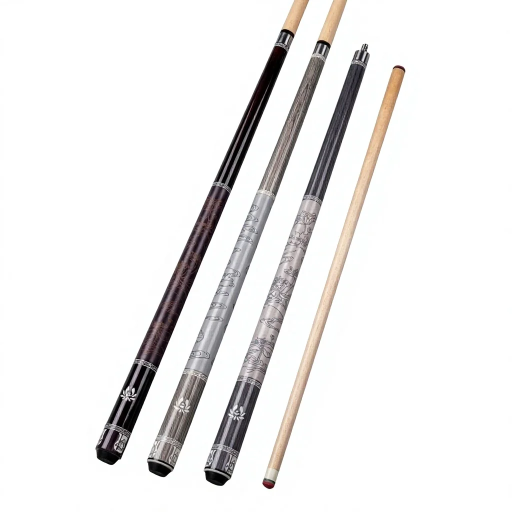 Billiard Cue for American 9-ball and Chinese 8-ball, 58-inch, 1/2 Split Cue, Customizable.
