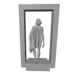 Kit de muñeca de resina impresa en 3D gris DIY, sin pintar