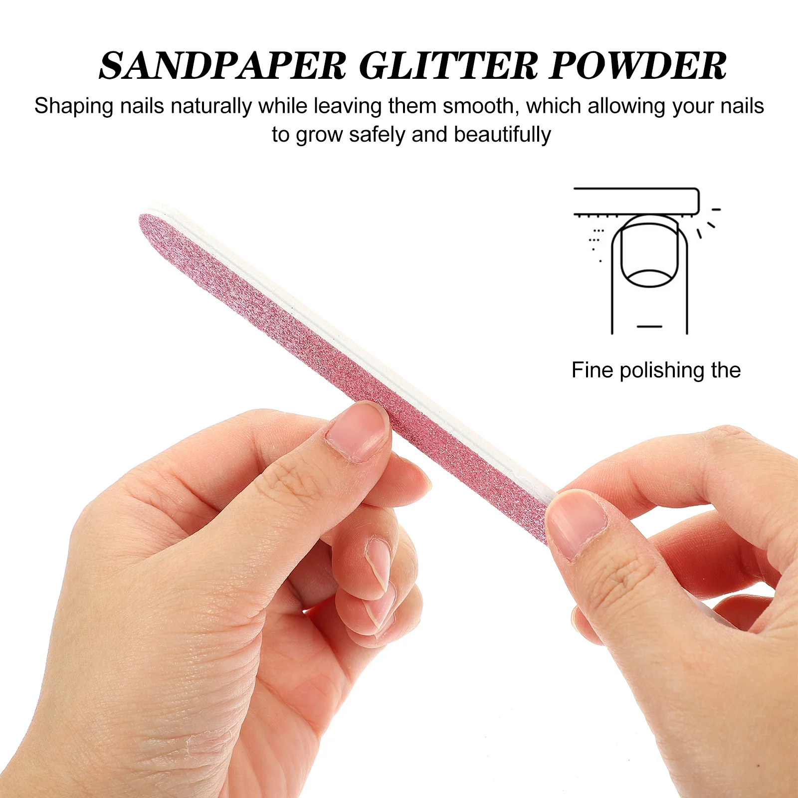 

30pcs Nail File Double-Sided Pedicure Manicure Tool For Shaping Buffing Sanding Natural Nails At Home Salon Use