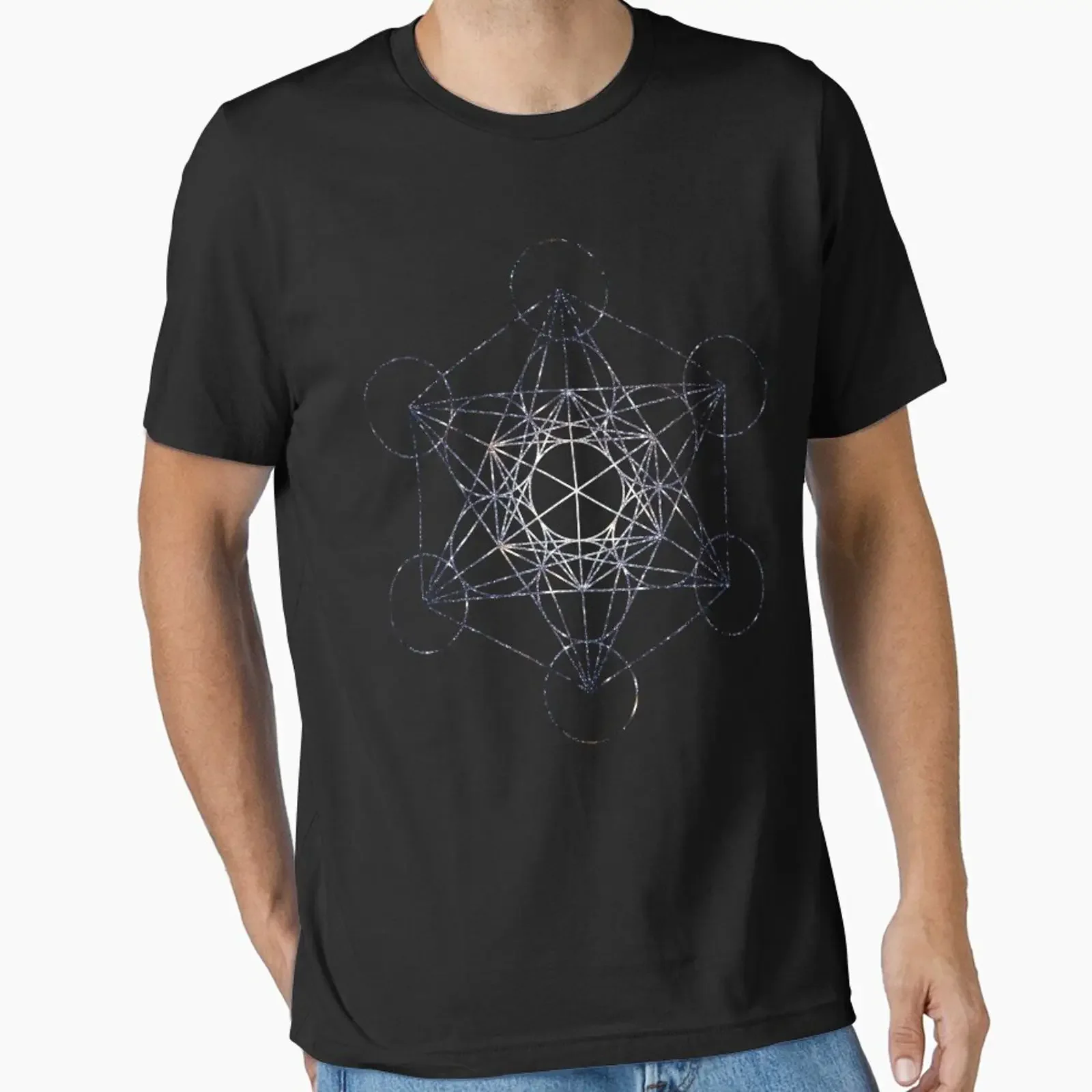 Metatron's Cube Star Cluster Sacred Geometry designed and sold by SirDouglasFresh vintage Washed streetwear Stretched Casual