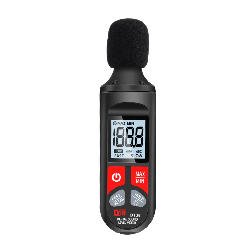 Digital Som Nível Medidor Ruído Medição Instrumento Mini Áudio Som Nível Medidor Decibel Monitor 30130db