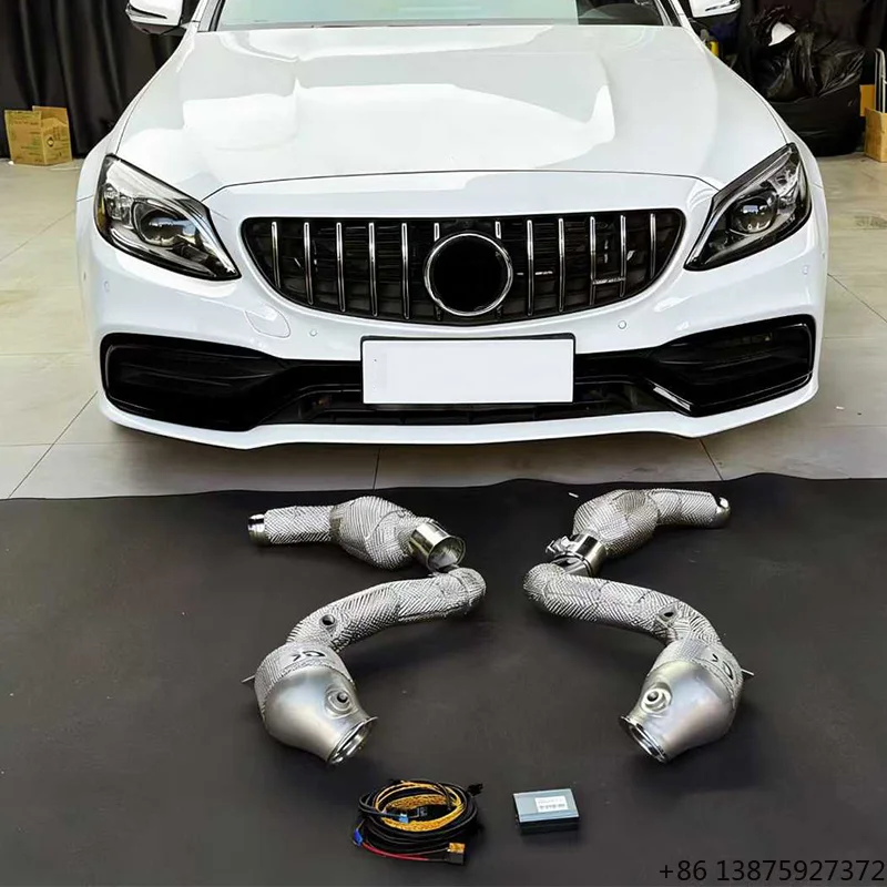 

Suitable for C63/C63S W205 4.0T 2015 304 Stainless Steel High-performance Exhaust Downpipe Perfect Match
