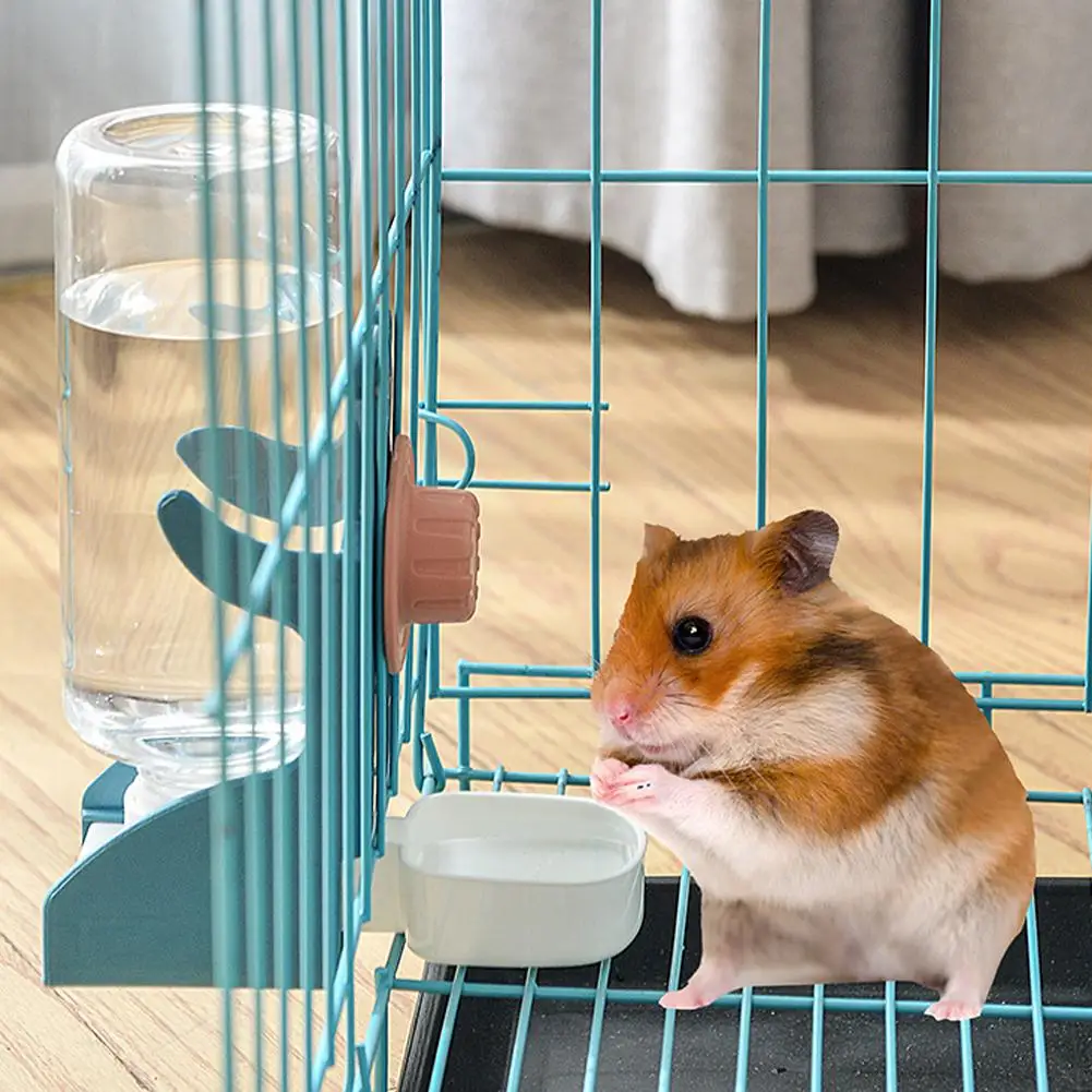 Pet Hanging Automatic Water Fountain Hamster Hanging Cage Rabbit Automatic Water Refill Anti-tip Water Bowl Pet Supplies