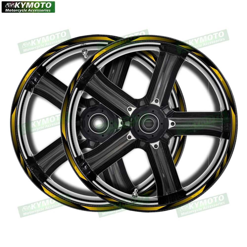 

for Kawasaki ER-5 ER5 motorcycle 17 inch front and rear wheel decals hub modified waterproof reflective wheel rim stickers