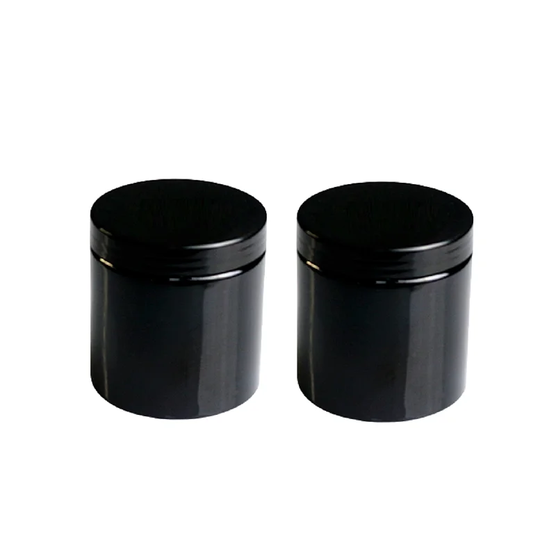 

14pcs PET Cream Pots Dia.89mm Empty Black Plastic Screw Lid Hair Wax Refill Bottle Facial Cream Jar Container For Cosmetic 500ml