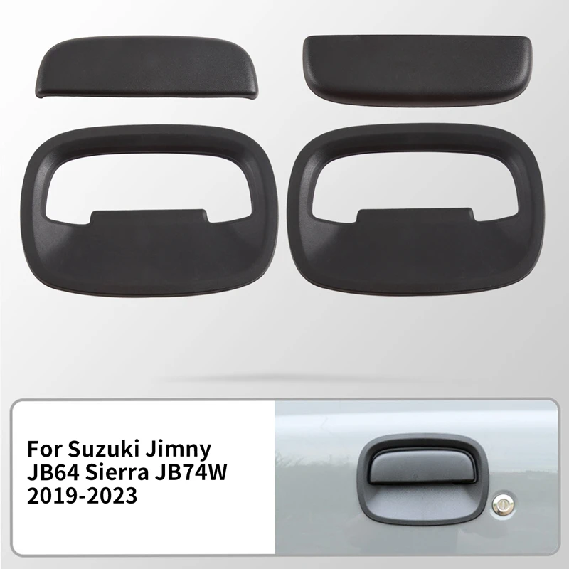 4Pcs/Set Car Front Exterior Door Handle Accessories For Suzuki Jimny JB64 Sierra JB74W 2019-2023 Door Handle Cover