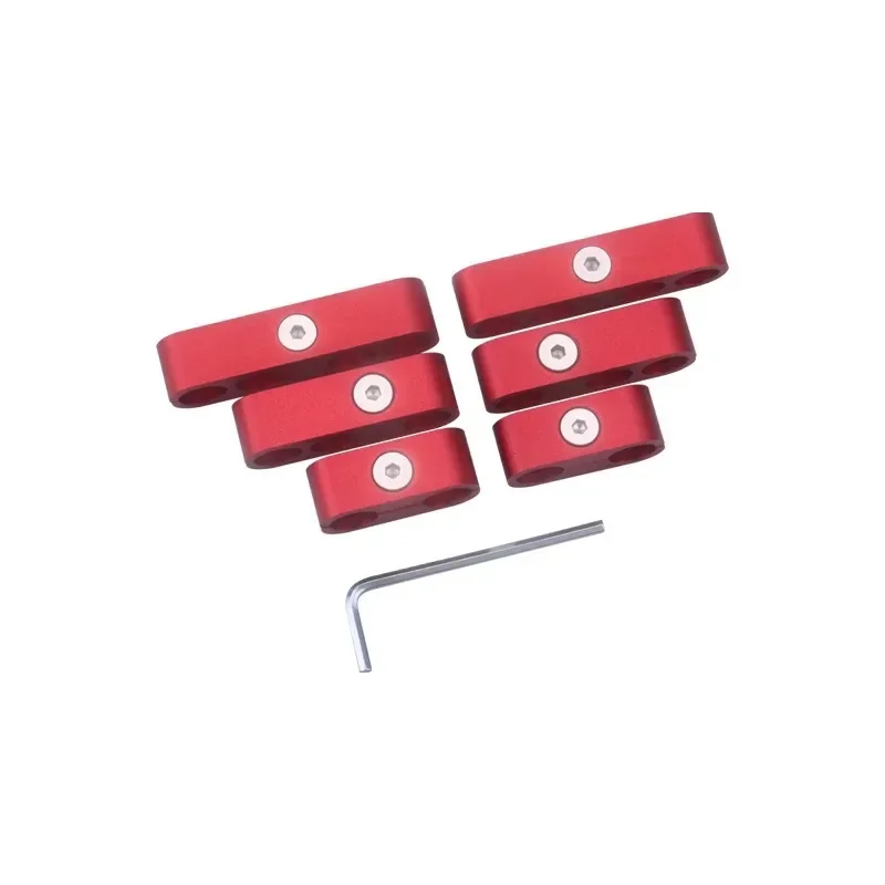 Aluminum Spark Plug Wire Separators for SBC 350 - 7mm, 8mm, 9.5mm - Red, Blue, Black, Silver