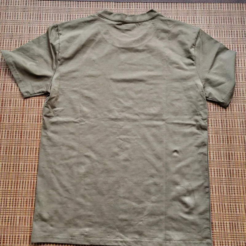 Coyote  Brown Cotton Minimalist Fitness Training T-Shirt