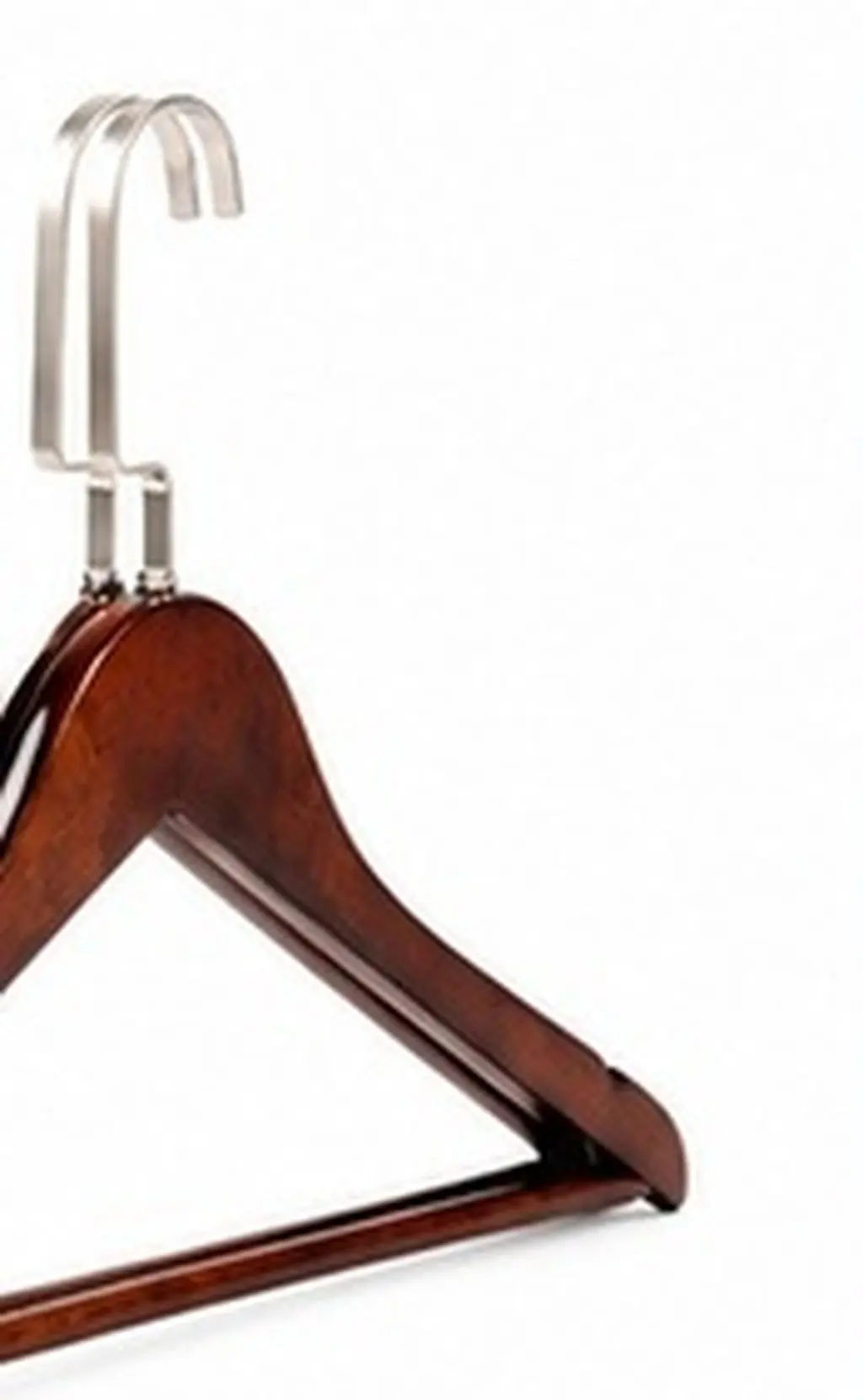 2Pcs Solid Wood Hangers Strong Hook Support No Sagging No Slipping Perfect for Sweaters Shirts Trousers Dresses All Season Use