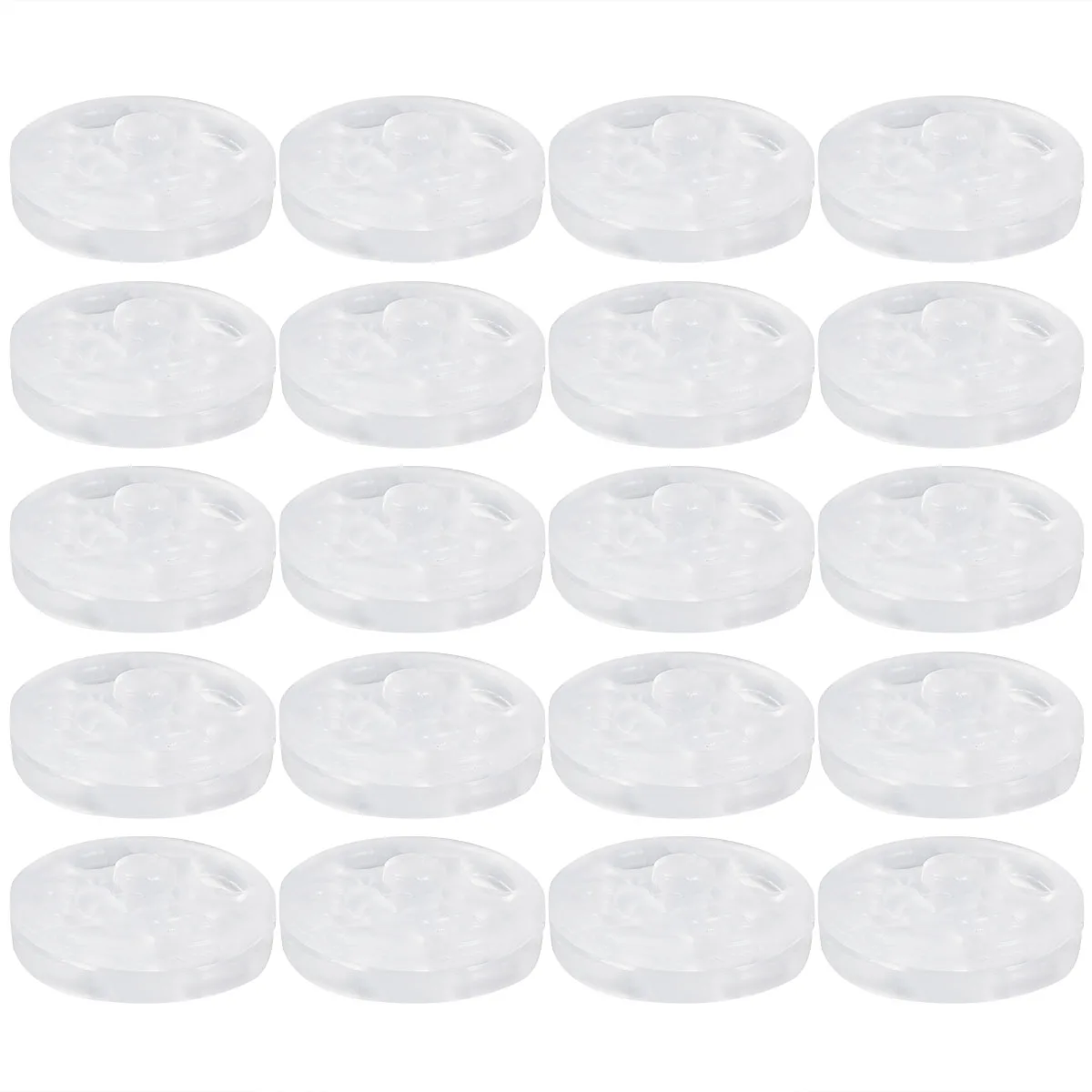 

1000Pcs Round Plastic Buttons for Sewing Scrapbooking Crafts Durable Practical Gift Choice 10mm Semitransparent