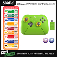 8BitDo Ultimate 2 Wireless Controller for Windows 10/11 Android Gamepad with TMR Joystick Switchable Triggers RGB Lighting Games