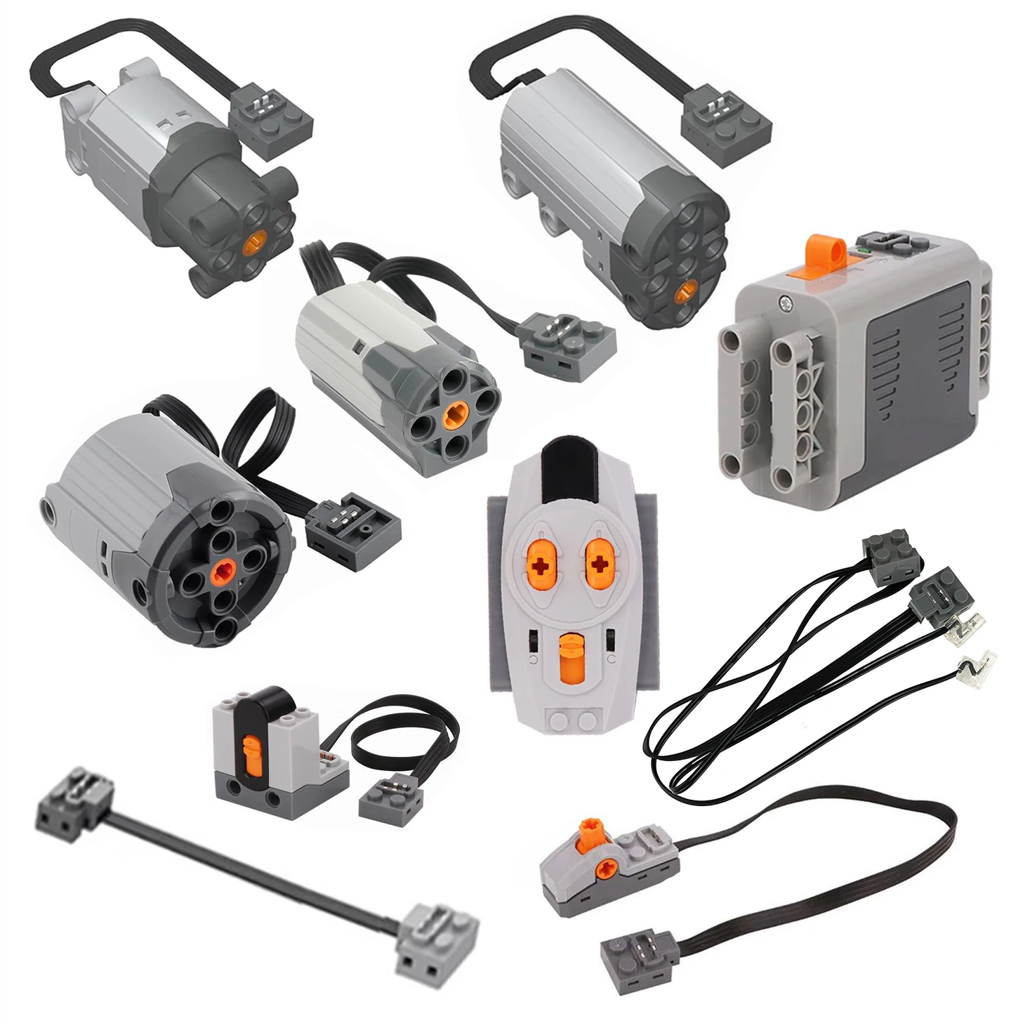 Servos de Motor M L XL MOC, piezas de funciones de potencia para coches, modelo de Motor IR, bloques de construcción modificables remotos, serie de alta tecnología, mikraut