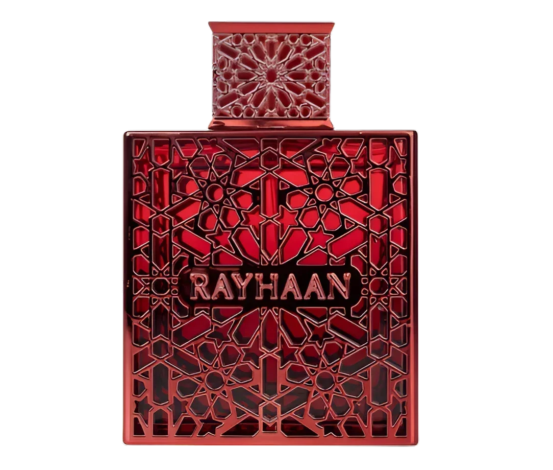 

Rayhaan Crimson EDP 3,4 унции — смелый древесный острый одеколон, стойкий праздничный подарок для мужчин, Рождество, День Благодарения