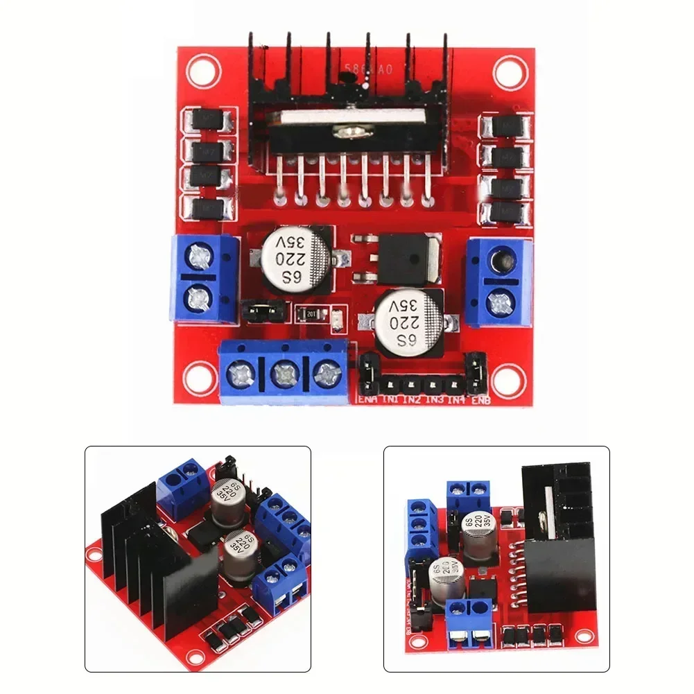 Stepper Motor Controller L298N มอเตอร์โมดูลบอร์ด 2A (MAX Single Bridge) ที่เชื่อถือได้เพิ่มความน่าเชื่อถือได้