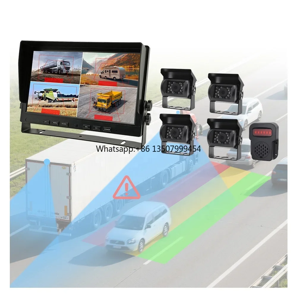 

10.1 Inch LCD Display Screen Car Rearview Reversing 360 Camera System for Truck With Sim Card Blind Spot Detection