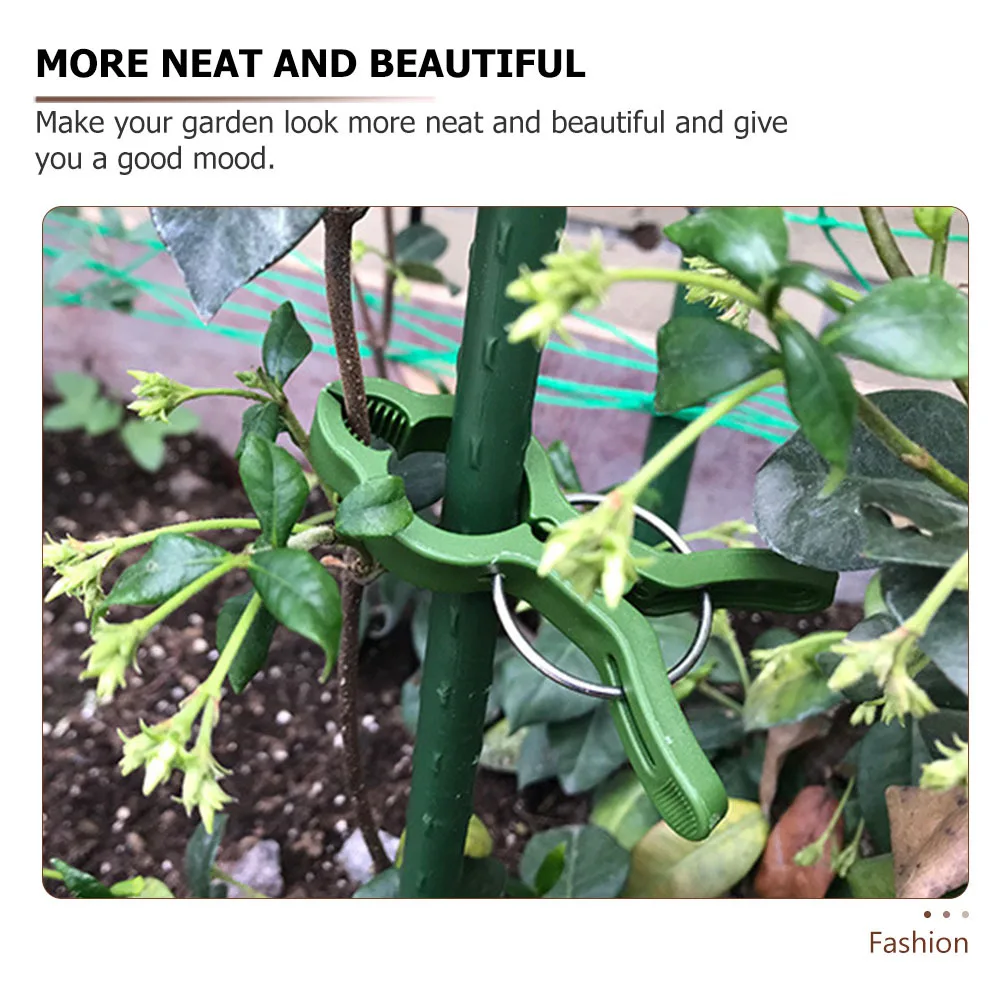 

25Pcs High-Quality Orchid Clips Durable Plastic Plant Fixing Clips Gardening Art Potted Plants Tidy Support Plants Fixed Clip