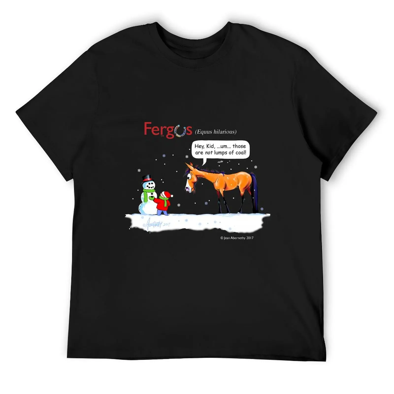 

Fergus the Horse: Lumps of Coal T-Shirt luxury designer boys whites summer 2025 plus sizes men clothing